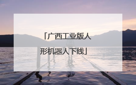 广西工业版人形机器人下线