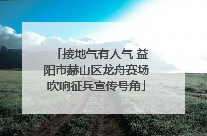 接地气有人气 益阳市赫山区龙舟赛场吹响征兵宣传号角