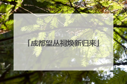 成都望丛祠焕新归来