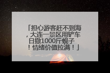 担心游客赶不到海，大连一景区用铲车日撒1000斤蚬子！情绪价值拉满！