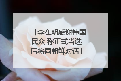 李在明感谢韩国民众 称正式当选后将同朝鲜对话