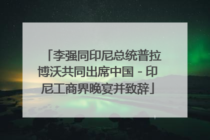 李强同印尼总统普拉博沃共同出席中国－印尼工商界晚宴并致辞
