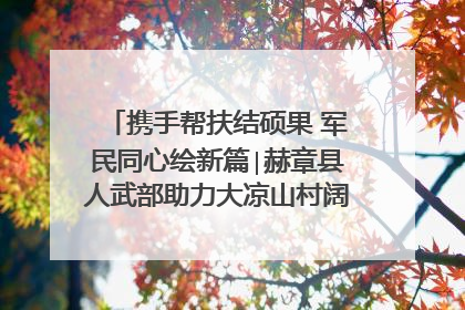携手帮扶结硕果 军民同心绘新篇∣赫章县人武部助力大凉山村阔步乡村振兴路