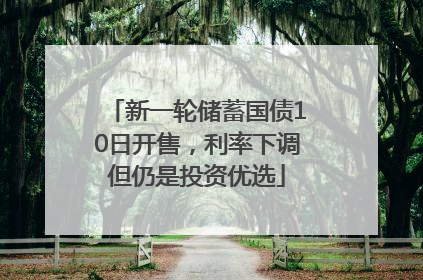 新一轮储蓄国债10日开售，利率下调但仍是投资优选