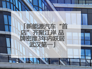 新能源汽车“首店”齐聚江岸 品牌密度3年内跃居武汉第一