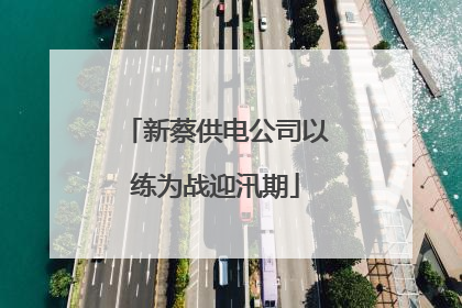 新蔡供电公司以练为战迎汛期