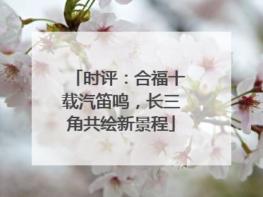 时评：合福十载汽笛鸣，长三角共绘新景程