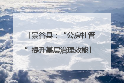景谷县：“公房社管”提升基层治理效能