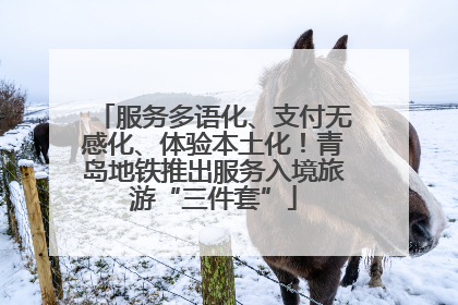 服务多语化、支付无感化、体验本土化！青岛地铁推出服务入境旅游“三件套”