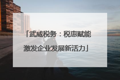 武威税务：税惠赋能 激发企业发展新活力