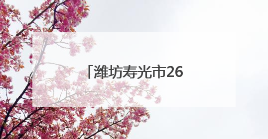 潍坊寿光市26.76亿元大项目，将正式投用！