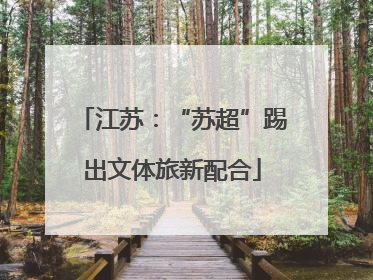 江苏：“苏超”踢出文体旅新配合