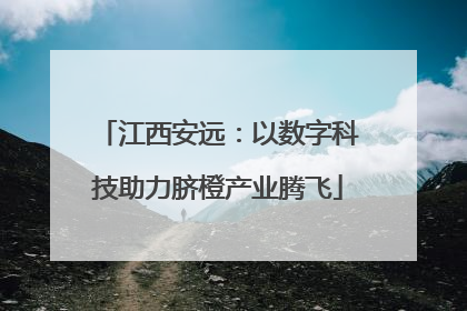 江西安远：以数字科技助力脐橙产业腾飞