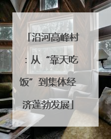 沿河高峰村：从“靠天吃饭”到集体经济蓬勃发展