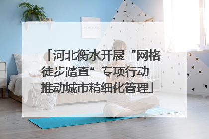 河北衡水开展“网格徒步踏查”专项行动 推动城市精细化管理