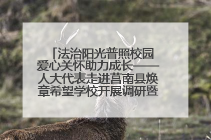 法治阳光普照校园 爱心关怀助力成长——人大代表走进莒南县焕章希望学校开展调研暨普法宣传活动