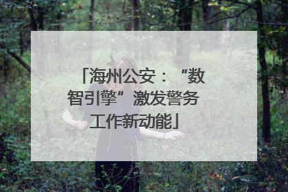 海州公安：“数智引擎”激发警务工作新动能