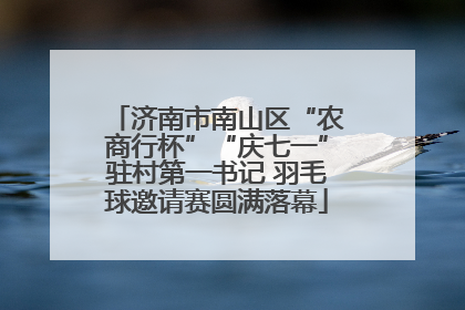 济南市南山区“农商行杯”“庆七一”驻村第一书记 羽毛球邀请赛圆满落幕