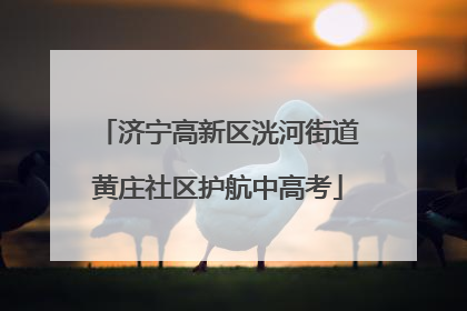 济宁高新区洸河街道黄庄社区护航中高考