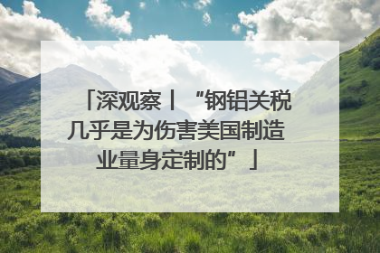 深观察丨“钢铝关税几乎是为伤害美国制造业量身定制的”