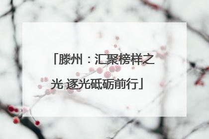 滕州：汇聚榜样之光 逐光砥砺前行