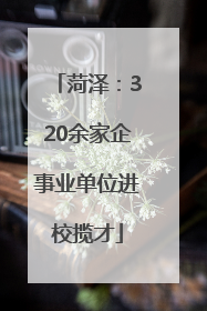 菏泽：320余家企事业单位进校揽才