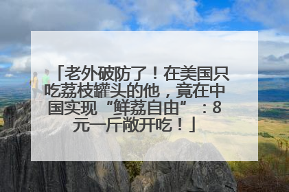 老外破防了！在美国只吃荔枝罐头的他，竟在中国实现“鲜荔自由”：8元一斤敞开吃！