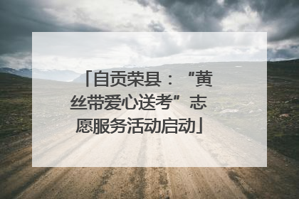 自贡荣县：“黄丝带爱心送考”志愿服务活动启动
