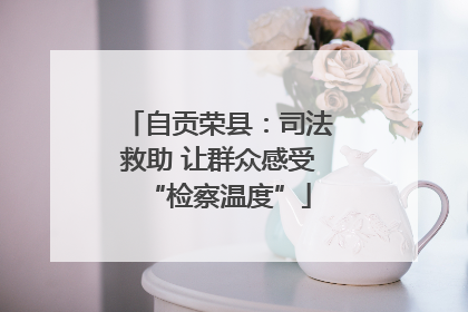 自贡荣县：司法救助 让群众感受“检察温度”