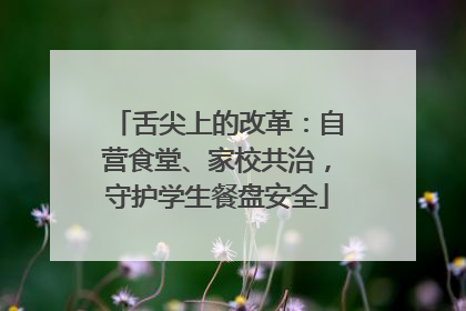 舌尖上的改革：自营食堂、家校共治，守护学生餐盘安全
