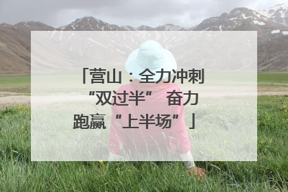 营山：全力冲刺“双过半” 奋力跑赢“上半场”