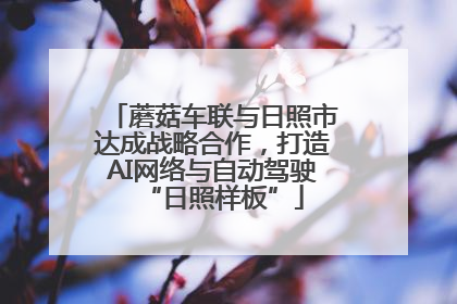 蘑菇车联与日照市达成战略合作，打造AI网络与自动驾驶“日照样板”