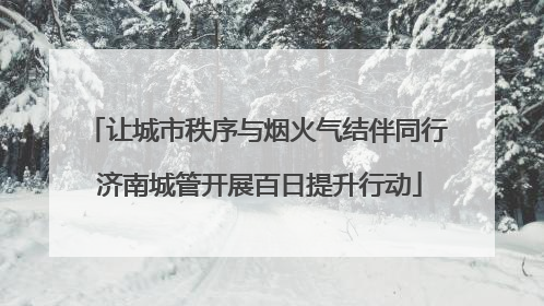 让城市秩序与烟火气结伴同行 济南城管开展百日提升行动