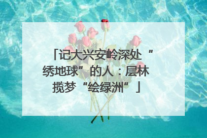 记大兴安岭深处“绣地球”的人：层林揽梦“绘绿洲”