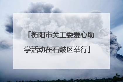 衡阳市关工委爱心助学活动在石鼓区举行