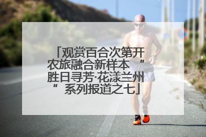 观赏百合次第开 农旅融合新样本 “胜日寻芳·花漾兰州”系列报道之七