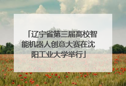 辽宁省第三届高校智能机器人创意大赛在沈阳工业大学举行