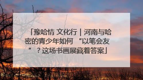 豫哈情 文化行｜河南与哈密的青少年如何 “以笔会友”？这场书画展藏着答案