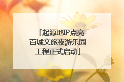 起源地IP点亮百城文旅夜游乐园工程正式启动
