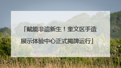 赋能非遗新生！奎文区手造展示体验中心正式揭牌运行