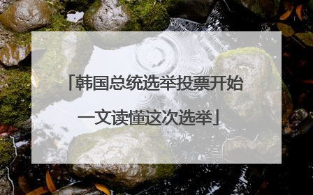 韩国总统选举投票开始 一文读懂这次选举