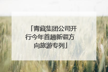青藏集团公司开行今年首趟新疆方向旅游专列