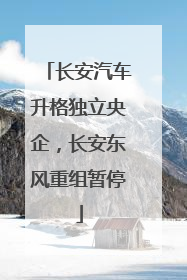 长安汽车升格独立央企，长安东风重组暂停