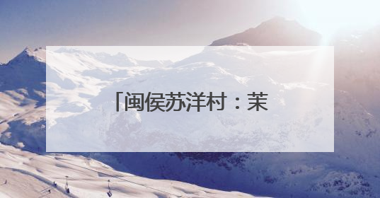 闽侯苏洋村：茉莉花开富农家