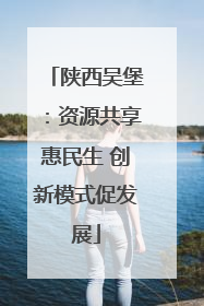 陕西吴堡：资源共享惠民生 创新模式促发展