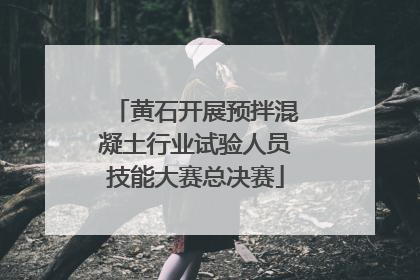 黄石开展预拌混凝土行业试验人员技能大赛总决赛