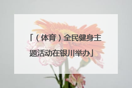 （体育）全民健身主题活动在银川举办