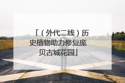 （外代二线）历史植物助力修复庞贝古城花园