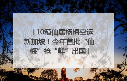 10箱仙居杨梅空运新加坡！今年首批“仙梅”抢“鲜”出国