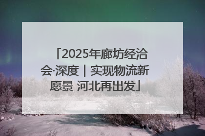 2025年廊坊经洽会·深度｜实现物流新愿景 河北再出发